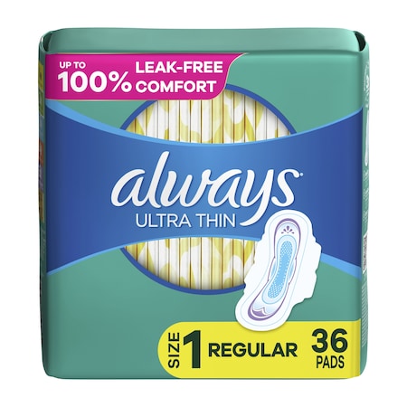 Always Ultra Thin Pads, Regular, PK36 30656PK